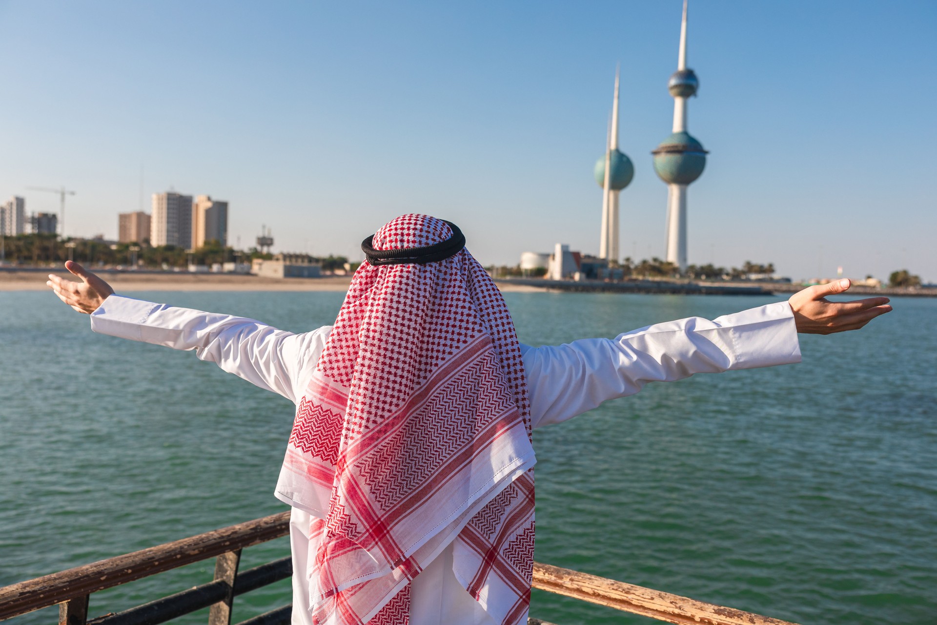 Portrait of a young sheik in Kuwait city